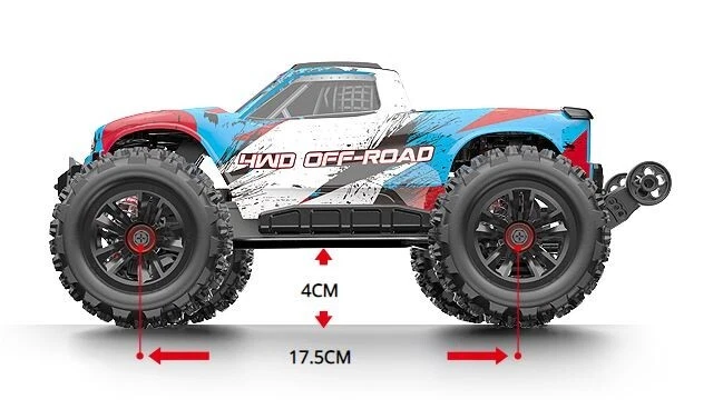 MJX HYPER GO 16208 BRUSHLESS 1:16 RC CAR HIGH SPEED OFFROAD TRUCK RTR 4x4 - Image 3 of 4