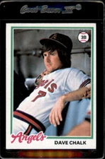 1978 Topps #178 Dave Chalk California Angels - Nice Card