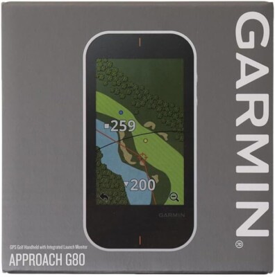 Launch Monitor Garmin Approach G80 White Black GPS Golf Handheld