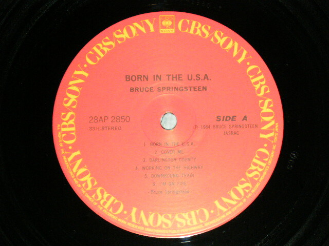 BRUCE SPRINGSTEEN Japan 1984 28AP-2850 NM LP+Obi BORN IN THE