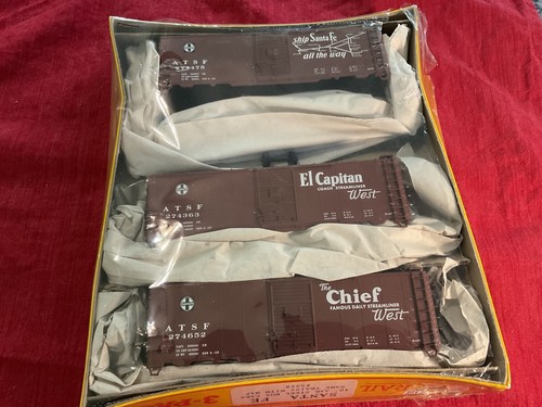 ACCURAIL HO-SCALE 40’ SANTA FE “MAP TRAINS SET” KITS DE VAGONES #3328 ¡¡TOTALMENTE NUEVOS!!! | Zustand: New