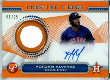 2024 Topps Pristine Yordan Alvarez Postseason Performance Auto Relics Gold 1/25
