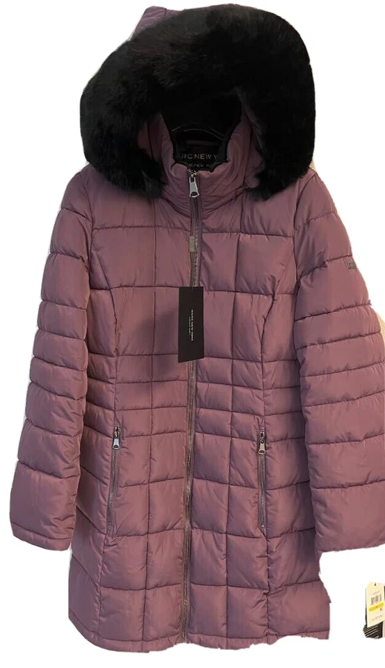 NWT Marc New York Andrew Marc Womens Long Insulated Puffer Coat Hooded Parka M - Image 4 of 4