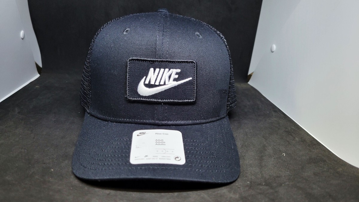 nike black trucker cap