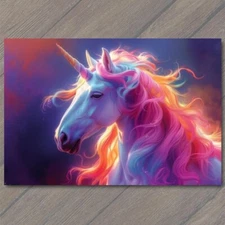 Art Print Unicorn Beautiful Colorful Rainbow Fun Weird Unusual Strange