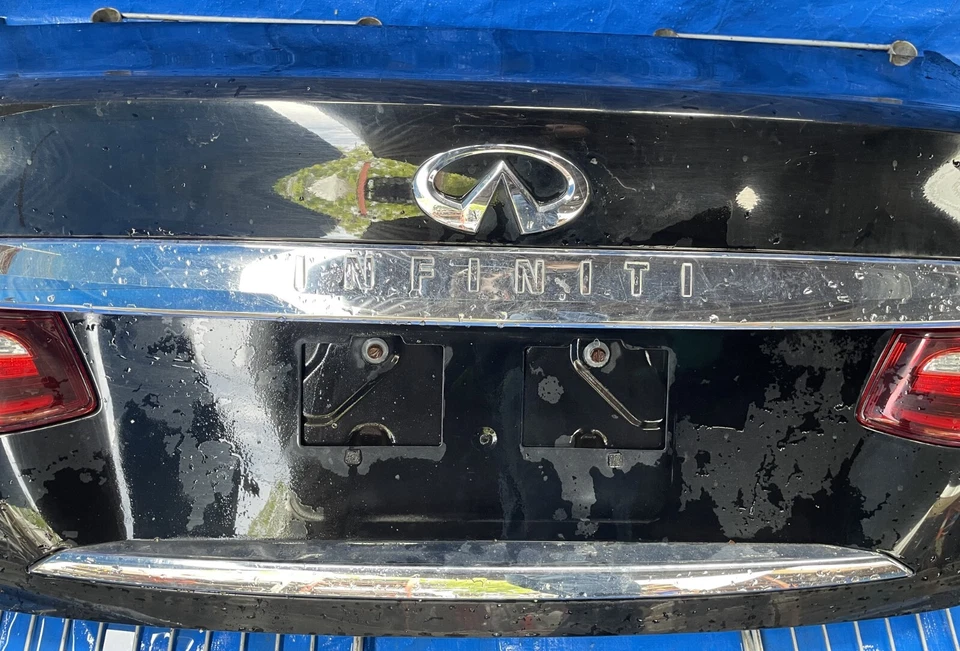⭐15-19 INFINITI Q70 Q70L TAPA MALETERO CUBIERTA PUERTA TRASERA ESCOTILLA NEGRO (KH3) #OR15-TRS282 Foto 3 de 4