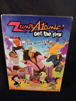Zumba Zumbatomic Get the Flow Box Set 4 DVD Hip-Hop Exercise Zumba Zumbatomic Get the Flow Box Set 4 DVD Hip-Hop Exercise