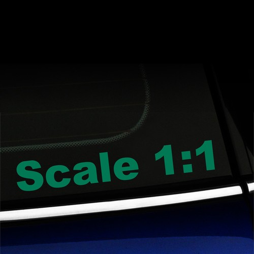 Scale 1:1 - Funny Sticker Decal for MINI Cooper Smart Fiat - You choose color! - Picture 17 of 26