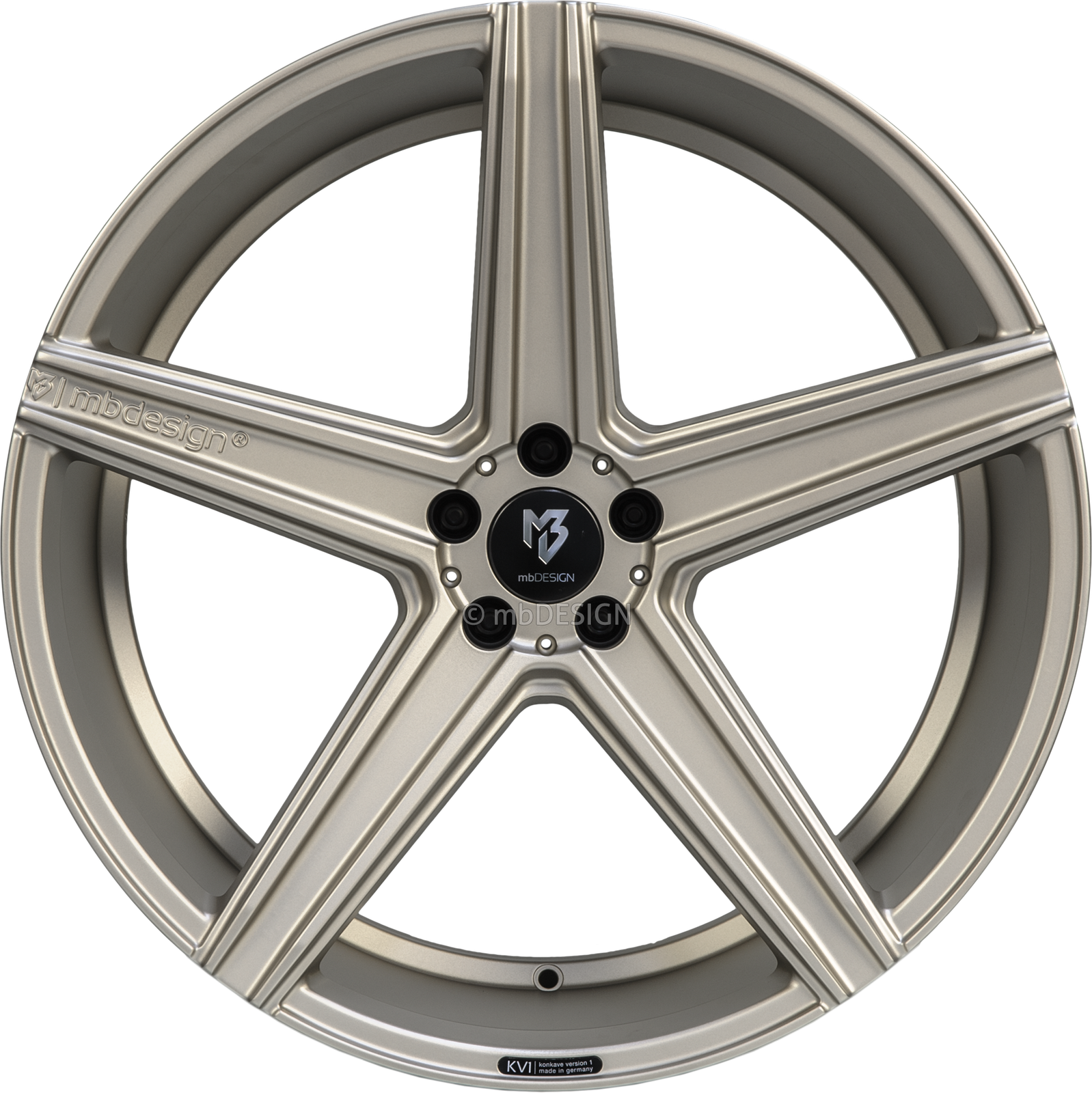 2X Mbdesign Aluminiumrad Gegossen KV1 Dc 10,0X22 Zoll (Stark Konkaves Design) Lk-image