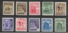 1944/1945 Monumenti distrutti - 2ª emissione - 10v. MNH**