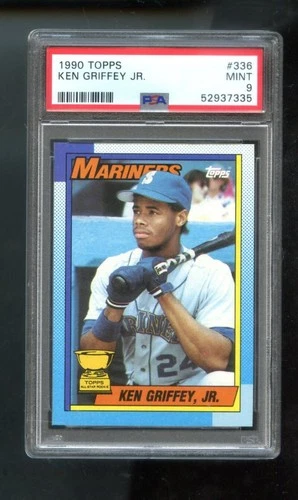 1990 Topps #336 Ken Griffey Jr. All-Star Rookie PSA 9 Graded Baseball Card MLB