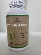 Premium Psyllium Husk Fiber 1450mg 240ct Exp/26 Ships Free Today 