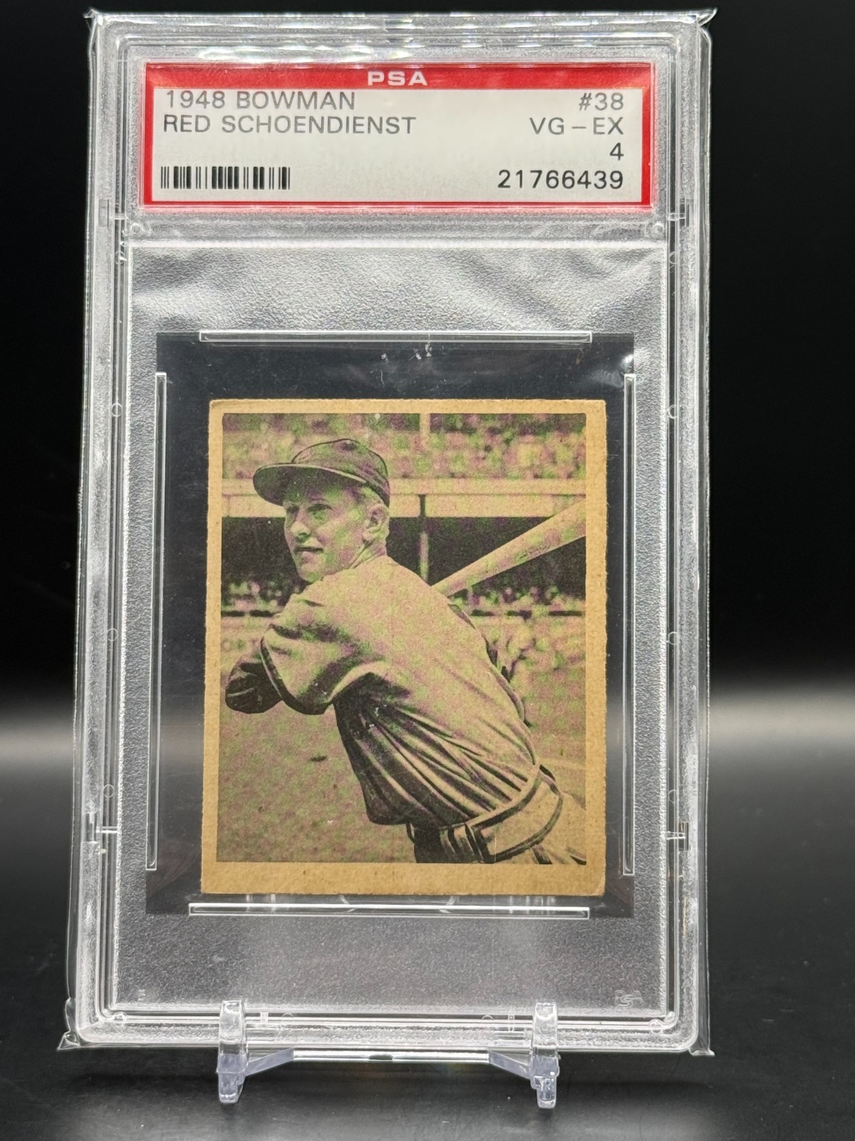 1948 Bowman #38 Red Schoendienst Rookie PSA 4 RC Cardinals HOF
