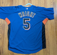 New York Mets Majestic Cool Base Mens XL David Wright 5 Batting Practice Jersey