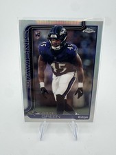 2025 Topps Chrome Football Mike Green Rookie Refractor #376 - Ravens