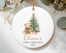 Personalized Baby's First Christmas Ornament, Baby Name Ornament, New Baby Gift