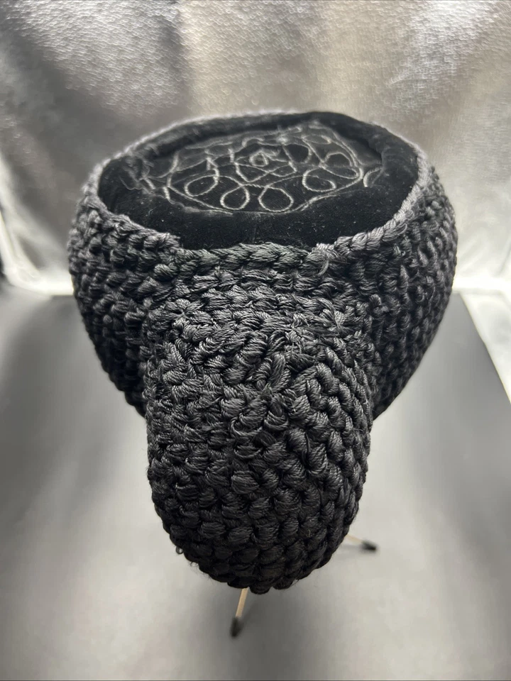 Sombrero Matador Vintage, Hecho a Mano, Acentos Terciopelo Negro Sombrero de Torero Foto 4 de 4