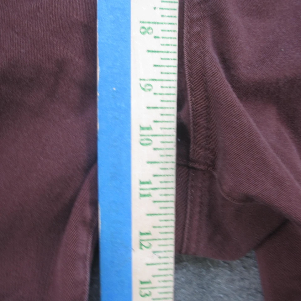 KUT from the Kloth Jeans Womens 16 Burgundy Ankle Skinny Raw Hem Patch Pockets - Image 4 of 4