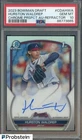 2023 Bowman Chrome Refractor Hurston Waldrep RC Rookie AUTO /499 PSA 10