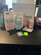 Labubu Big Into Energy HOPE Plush Pendant And Matching Phone Charm Set