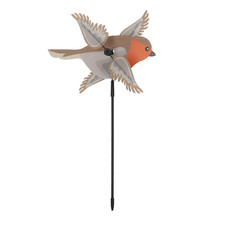 Garden Windmill Robin Wind Spinner Garden Patio Accessories Décor