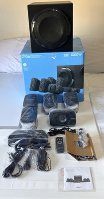Logitech Z906 5.1 Surround Sound Speaker System - Black - Please Read