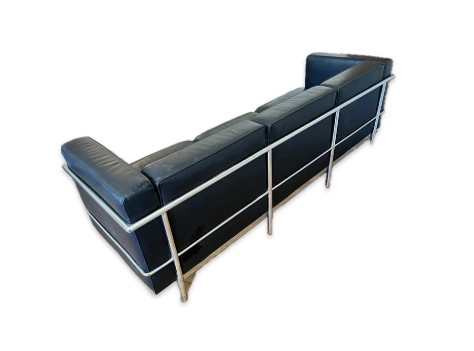 Sofá Le Corbusier Style LC-3 TODO CUERO Foto 4 de 4