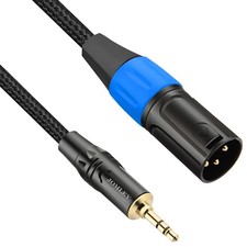 3.5mm to XLR Cable, XLR to 3.5mm Unbalanced Aux Micphone Cbale, 1/8 inch Mini