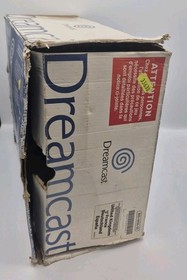 Sega Dreamcast Console With Box, Controller & Manual Spares Or Repair Powers On