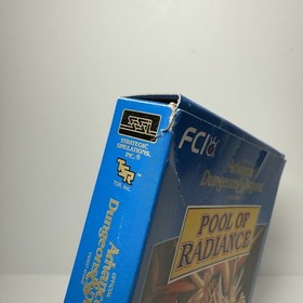 DUNGEON & DRAGONS: POOL OF RADIANCE - NES Game Box ONLY (Advanced D&D) Authentic