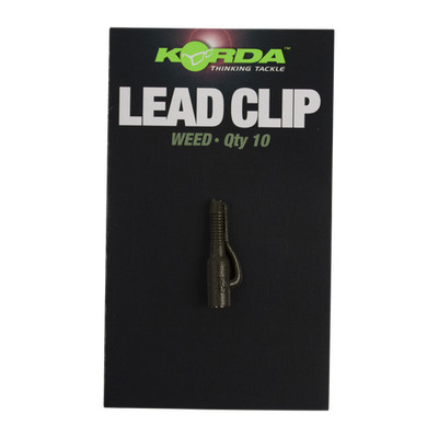 Korda Lead Clip Weed Green 10 Stück Safety Sicherheitsklip