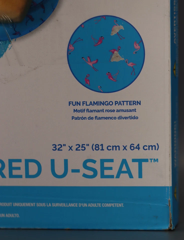 Tumbona inflable Swimline original cubierta de tela con asiento de cabestrillo Foto 4 de 4