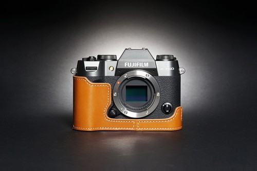 Genuine Real Leather Half Camera Case Bag Cover for FUJIFILM X-T50 XT50 - Picture 34 of 49