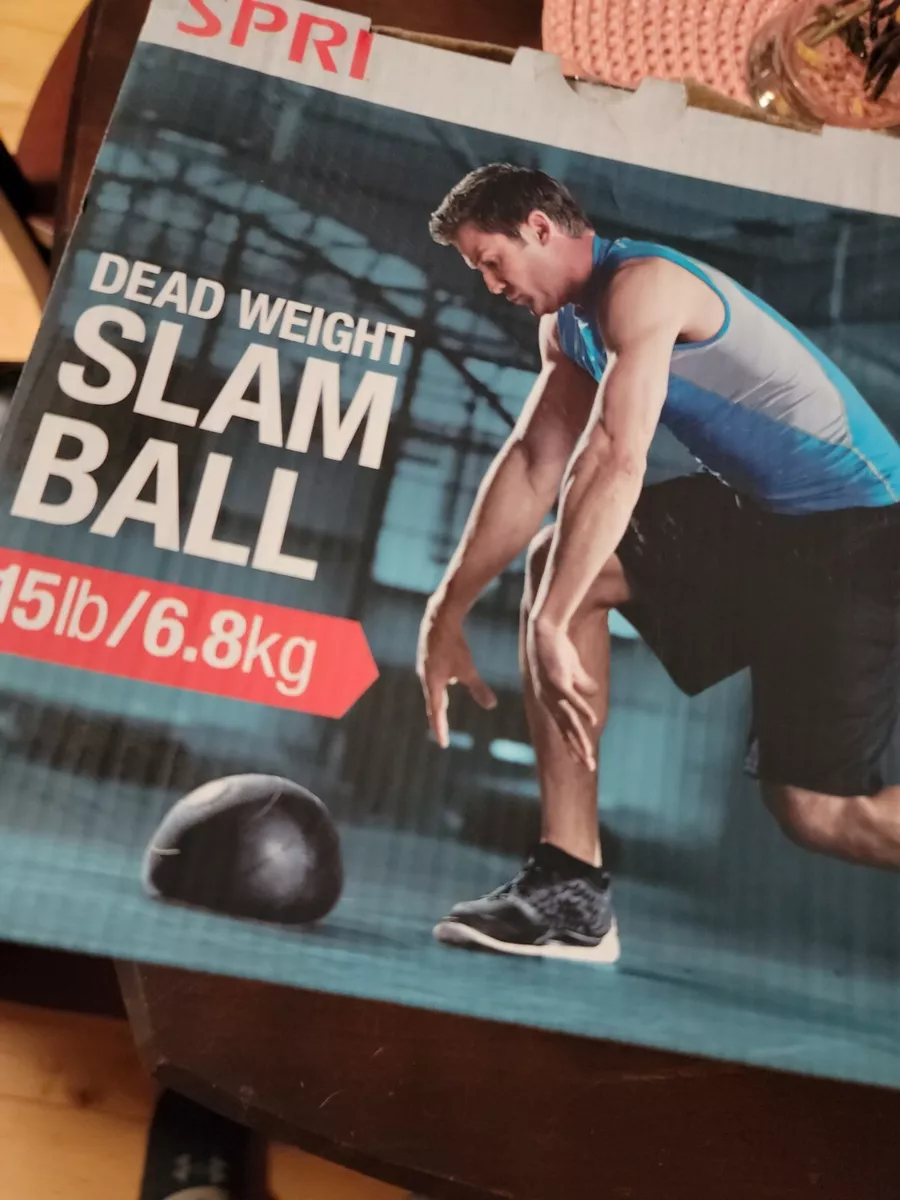 NEW SPRI 15 lb Dead Weight Slam Ball Exercise Equipment Health
