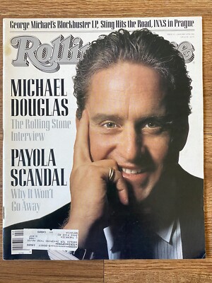Vintage Rolling Stone Magazine - Jan 14 1988 - Michael Douglas   INXS