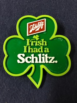 SCHLITZ BEER St. Patrick s Day 1991 IRISH I HAD A SCHLITZ Shamrock Pin NOS