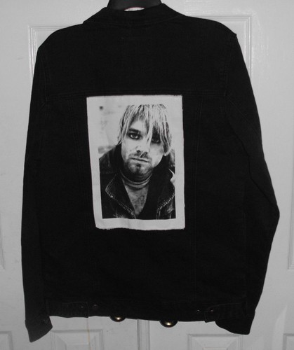 Kurt Cobain Photo Denim Jean Jacket | eBay
