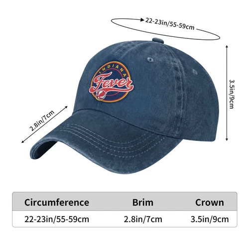 Maßgeschneiderte Indiana Fever Baseballkappe verstellbar Sport Sonnenhut neutral Erwachsene Pri - Bild 10 von 12
