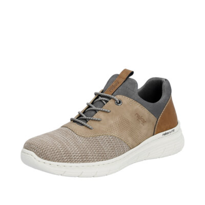 RIEKER Herren Slipper Sneaker Beige 13150-64 leicht und bequem Weite G½
