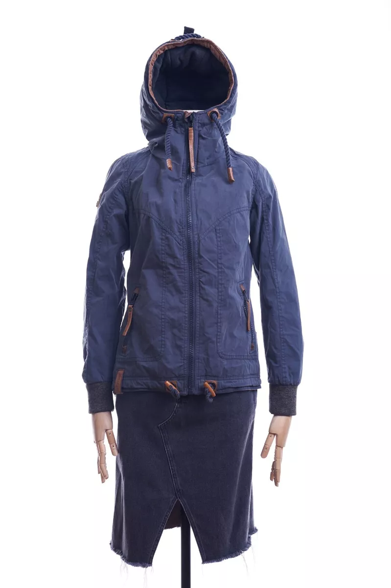 Naketano Women s Jacket Blue color Size S Hooded