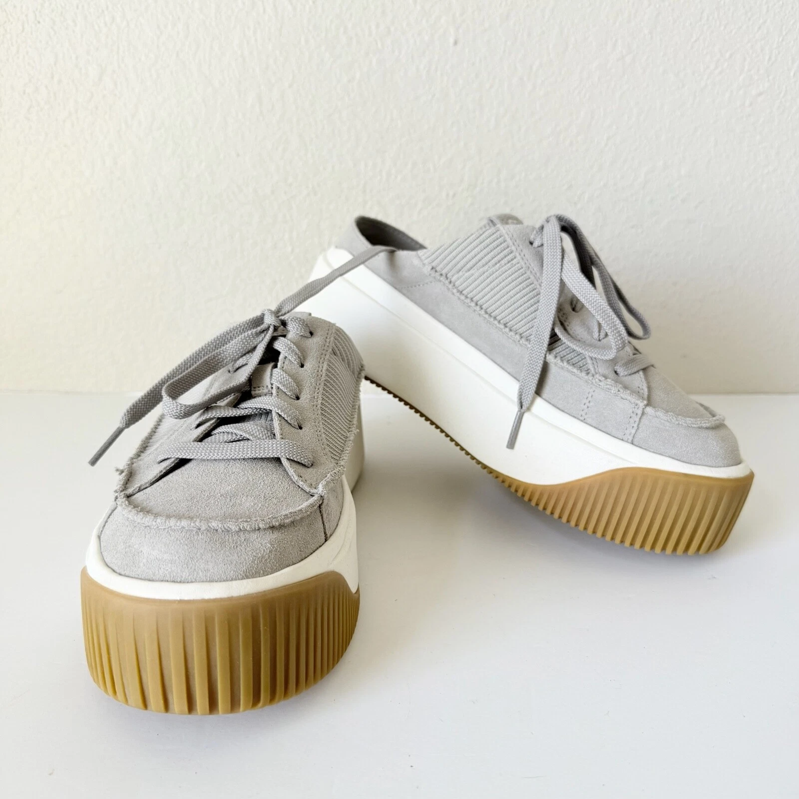 Sandali con plateau UGG EZ Duzzit 1152756 Mule donna US 9 5 grigio scamosciato