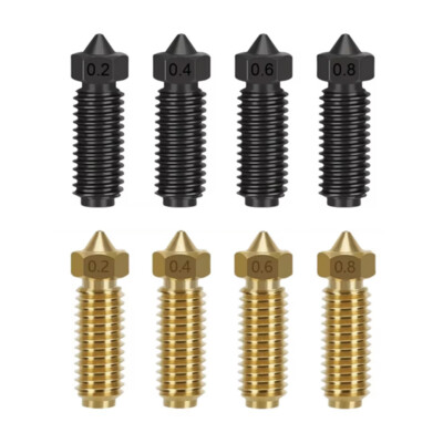 For Anycubic Kobra3 Hotend Nozzle 0.2 0.4 0.6 0.8mm Hardened steel Brass Nozzle