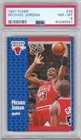 1991 Fleer Basketball Chicago Bulls Michael Jordan Card #29 PSA 8 NM-MT QTTY