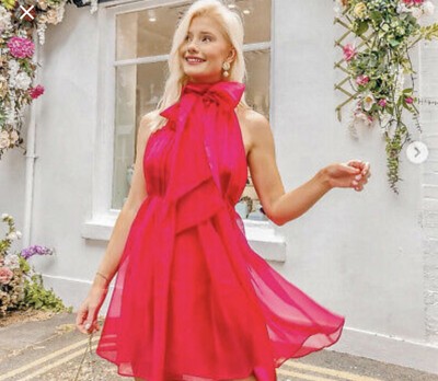 zara mini organza dress