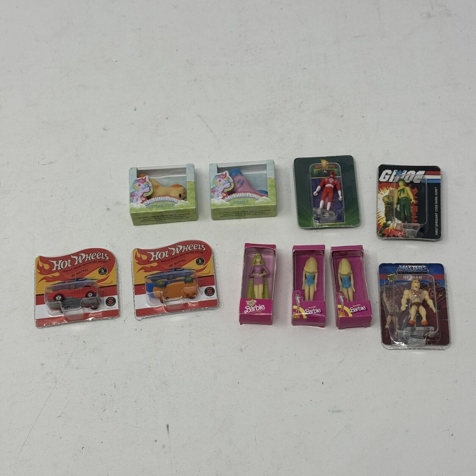 Zuru Surprise Mini Brands Toys Lot Of 10 My Little Pony Hot Wheels Barbie HeMan