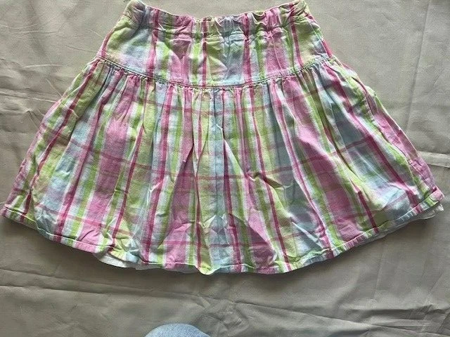 Falda trenzada Gymboree talla 8 niñas rosa a todo color con correa ajustable de cremallera Foto 4 de 4