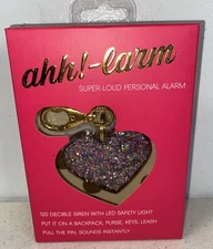 Ahh!-larm Personal Safety Alarm LOUD SIREN PANIC BUTTON LIGHT NIB VFR106B