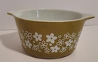 Vintage 473 Pyrex Casserole Dish **1 Qt **Crazy Daisy Spring Blossom