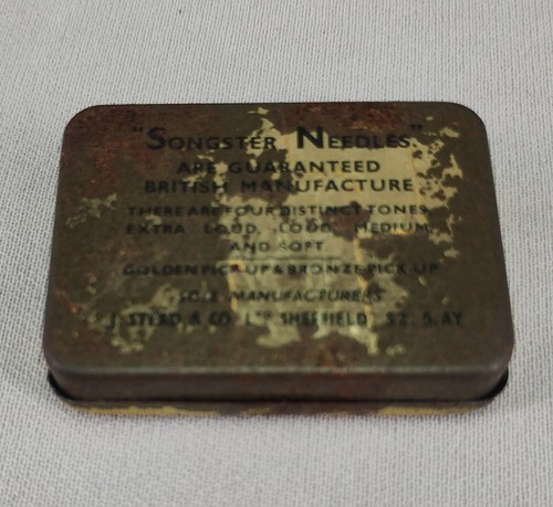 SONGSTER GRAMOPHONE NEEDLE TIN WITH PAPER INSERT AND NEEDLES - LOUD TONE ? - Picture 5 of 8