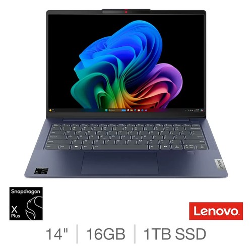 Lenovo IdeaPad Slim 5 14" Laptop - Snapdragon X Plus, 16GB RAM, 1TB SSD, OLED